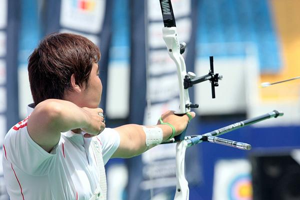 Primeiro dia de competição do London Archery Classic, no Lord’s Cricket Ground, a coreana recordista mundial, Im Dong-Hyun, fez 693 pontos, e quebrou seu próprio recorde, ainda na rodada de classificação / Foto: Divulgação